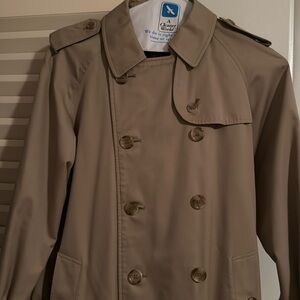BURBERRY Trenchcoat with tie and rain hat